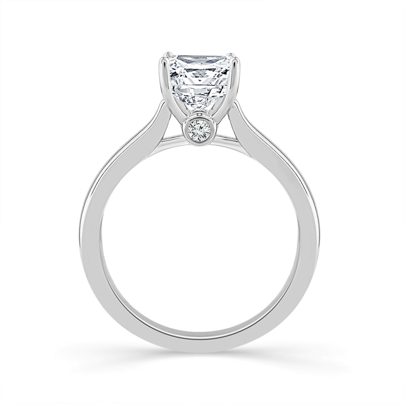 Diamond Solitaire Ring 2 ct tw 14k White Gold