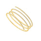 Multi-Band Bangle Bracelet - 14K Gold 3.5 CT Diamonds