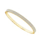 Brazalete de diamantes de oro blanco de 14 k de 1,5 ct total