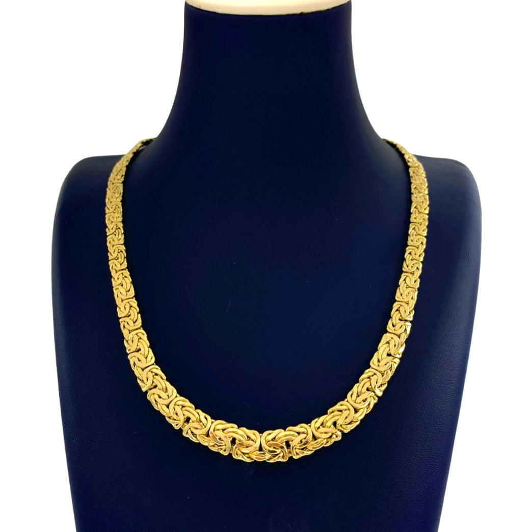 Women's Byzantine Necklace In 14K Fancy Italian Yellow Gold