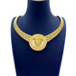 Medusa Fashion Charm Necklace In 14K Yellow Gold
