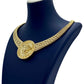 Medusa Fashion Charm Necklace In 14K Yellow Gold