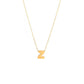 All Gold Letter Charm Necklace: A-Z - Ariel's Jewelry 